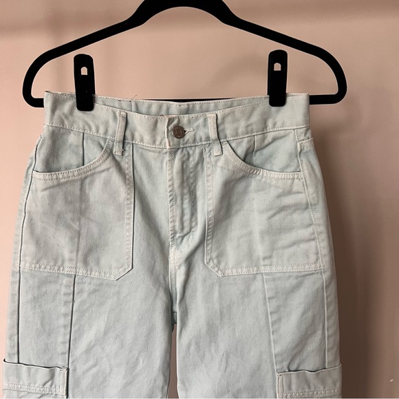 BDG Light Blue Wide Leg Denim Pants - Picture 4 of 5